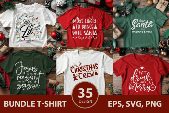 Download Christmas Shirt Bundle, Xmas Shirt Svg - Christmas shirt bundle Collection
