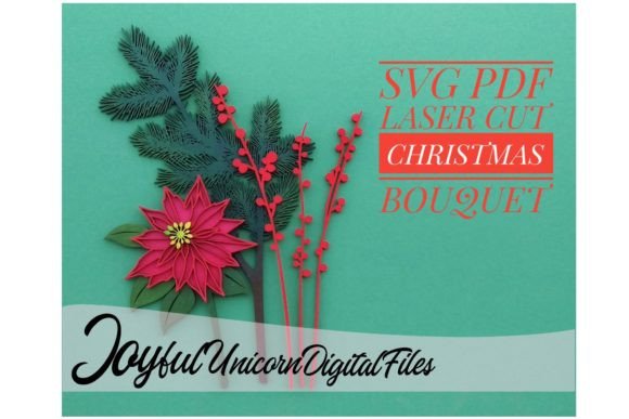 Download Poinsettia SVG Laser Cut Flower - Poinsettia svg Collection