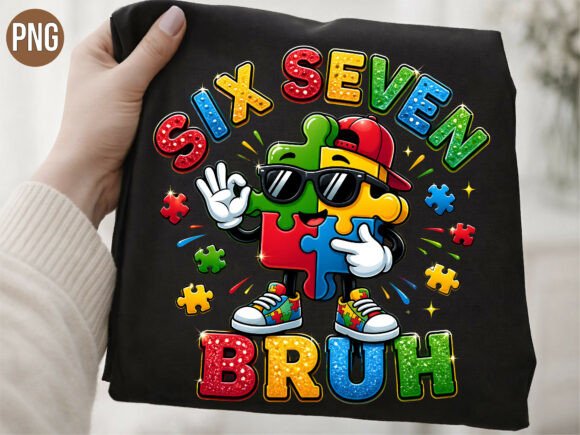 Download Six Seven Bruh Autism Puzzle Piece PNG - Six seven bruh Collection