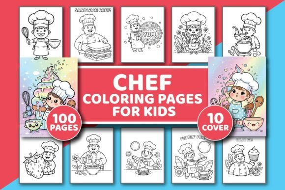 Download Chef Coloring Pages for Kids Book - Kids Collection