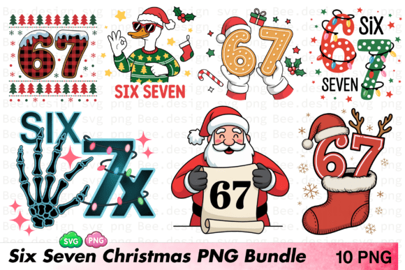 Download Funny Christmas 6 7 PNG, 6 7 Meme Xmas - 6 7 Collection