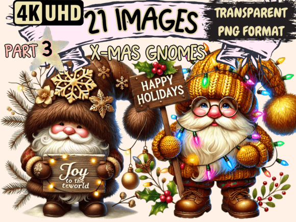 Download X-Mas Gnomes Clipart P3 - Premium Resources