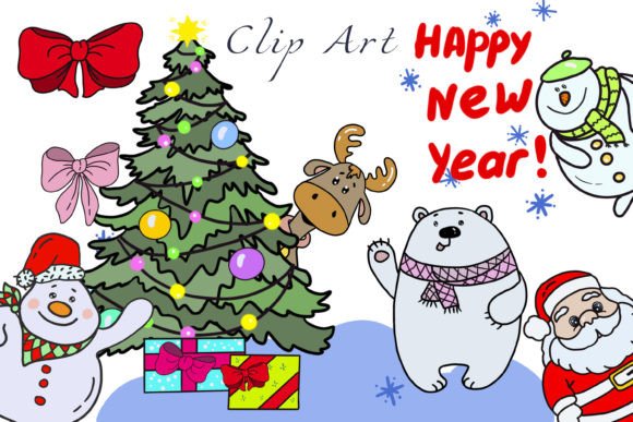 Download Winter Clipart Set (X-mas, New Year) - Premium Resources