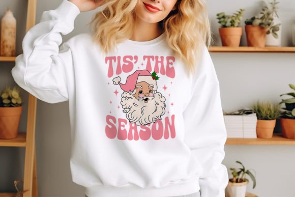 Download Pink Santa Tis the Season Retro X-mas - Premium Bundle