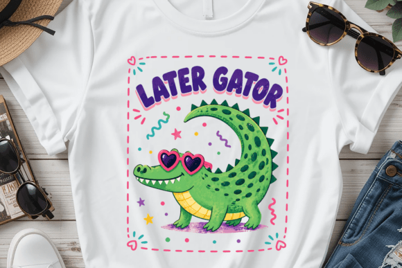 Download Later Gator PNG, Funny Animal Kids Shirt - Premium Resources